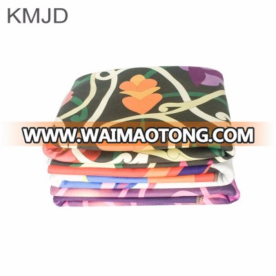 Custom printed microfiber round beach yoga towels