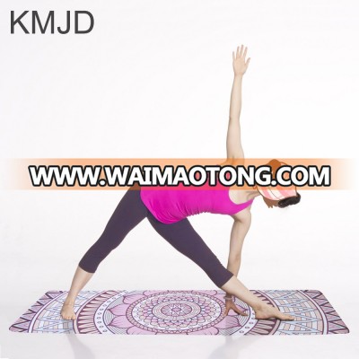 Custom Printed Yoga Towel Non Slip Foldable Yoga Mat